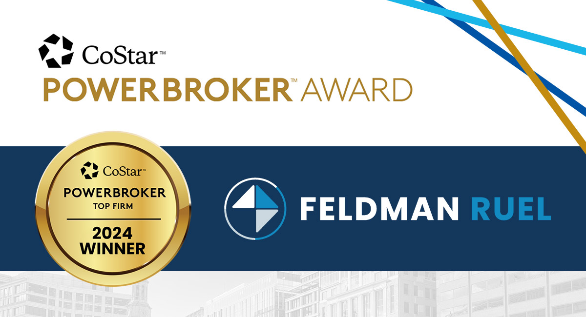 Feldman Ruel Recognized as CoStar PowerBroker: Named Top Sales Firm in the Washington, D.C. Area